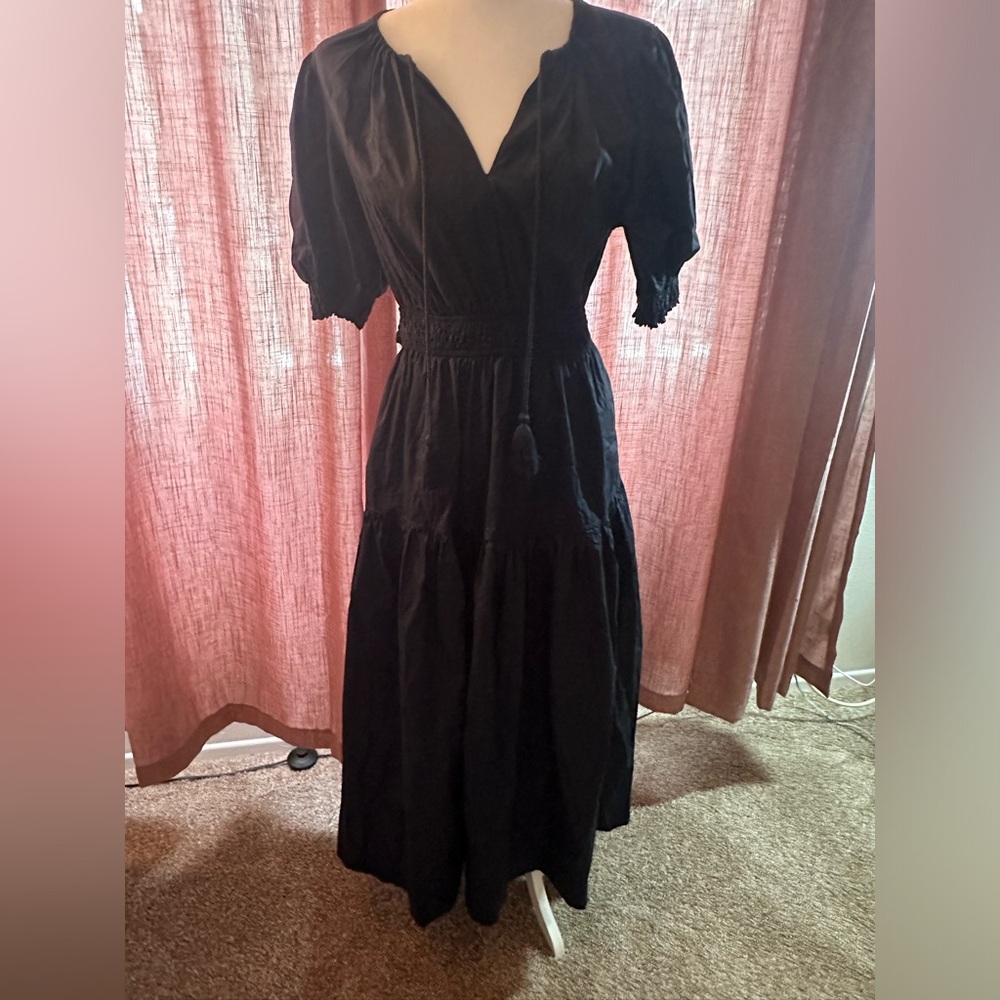 Navy Maxi Anthropology Dress